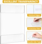 Easy Tag Acrylic Sign Holder 8.5 x 11 Wall Mount, Clear Sign Holders with Adhesive Strips, Wall Document Holder Plastic, Perfect Business & Store Sign Holders, No Drilling - Image 4