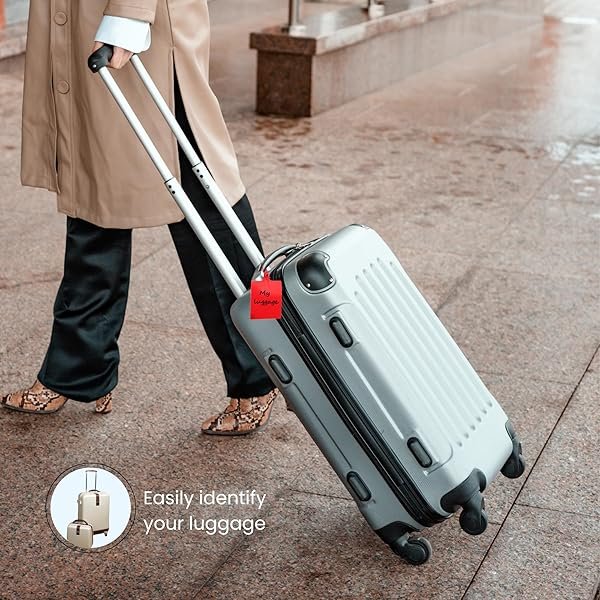 Easy Tag 100 PCS Plastic Tags for Labelling, Waterproof Tags for Outdoor Tagging, Zip Tie, Shipping, Storage Labels, Clothing, Moving Box for Organizing, Quality Writable Hang (Red) - Image 8