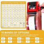 Easy Tag Price Gun, 8 Digits 5500EOS Pricing Gun with 5,000 White Label Stickers, 3 Ink Rollers, 1 Scraper, Price Guns for Retail, Yard Sale (Red) - Image 3